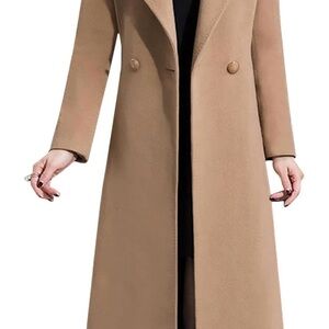 Elegant Tan Long Coat